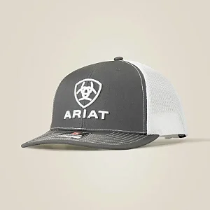 Bone Ariat Imp Cinza Logo branco