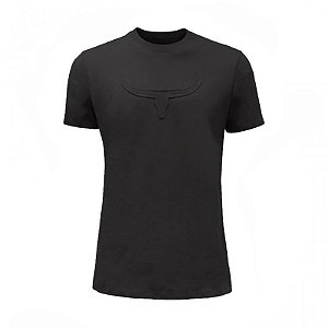 Camiseta Masc Moiadeiros Emboss Grafite