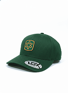 BONE VERDE LOGO VERDE/LARANJA TUFF QUADRADO FECHADO