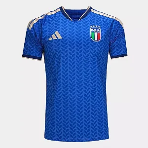 Camisa Torcedor Itália I 2026 Masculina - Azul