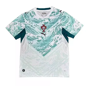 Camisa Portugal II COPA 2026 Torcedor Masculina - Branca e Verde