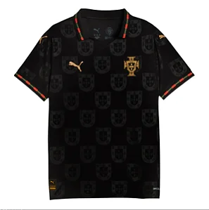 Camisa Torcedor Portugal Pantera Negra 26/27 Masculina- Preta