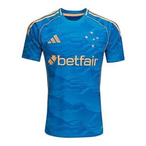 Camisa Raposa III 25/26 Torcedor Masculina - Azul e Dourada
