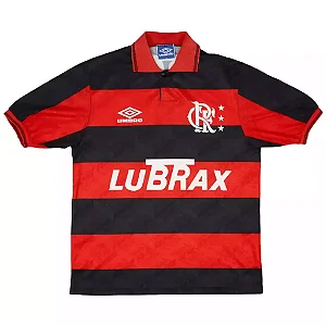 Camisa Mengão Retrô 1992 Masculina - Vermelha e Preta