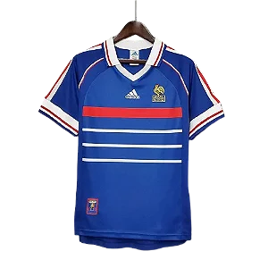 Camisa França Retrô I Home 1998 Torcedor Adidas Masculina - Azul