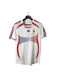 Camisa França Retrô II Away 2006 Torcedor Masculina - Branco