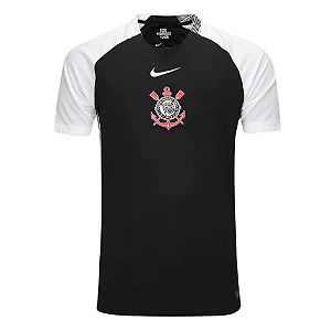 Camisa Timão Preta 25/26 - Torcedor Masculina