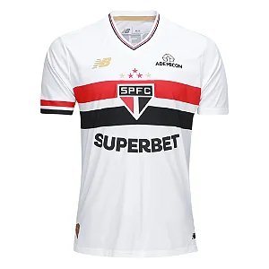 Camisa Tricolor Paulista I 25/26 Torcedor Masculina - Branco