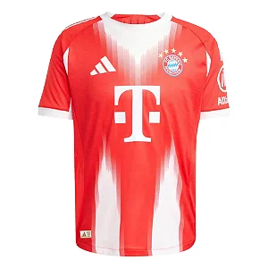 Camisa Bayern de Munique I 25/26 Torcedor Masculina - Vermelho e Branco
