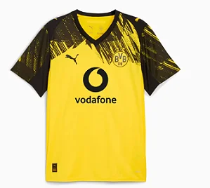 Camisa Borussia Dortmund I 25/26 - Torcedor Masculina - Amarelo