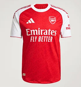Camisa Arsenal I 25/26 - Torcedor Masculina - Vermelha