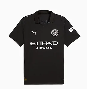 Camisa Manchester City II 25/26 - Torcedor Masculina - Preta