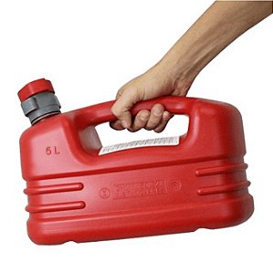 Galão de Polietileno Vermelho 5 Litros com Bico Dosador