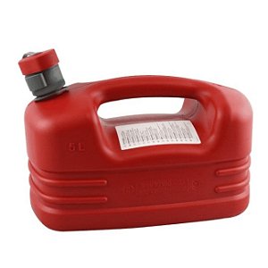 Galão de Polietileno Vermelho 5 Litros com Bico Dosador