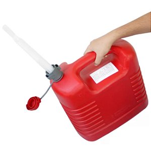 Galão de Polietileno Vermelho 20 Litros Com Bico Dosador