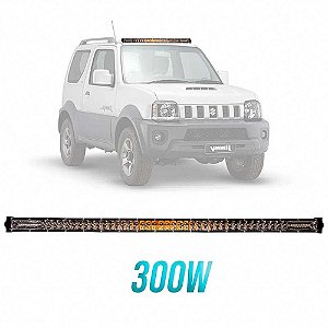 Barra Led Slim 7D 300W 32 Polegadas Dual Color 80cm