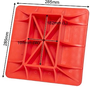 Base Em Nylon Alta Resistência Para Macaco Tipo Farm-Jack E Hi-Lift