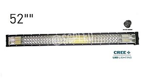 Barra Led Reta 783w 52 Polegadas 7D Cree - Ideal para o Teto Jeep Wrangler