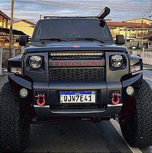Barra Led Slim Dual Color 240w 26 Pol Com Strobo Lente 7d Cree - Ideal para Grade Troller Novo ou Grade Jimny