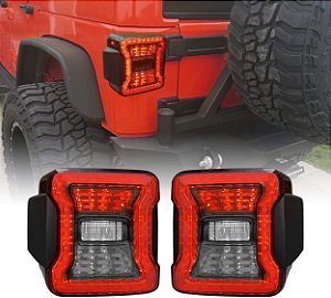 Par de Sinaleira Lanterna Traseira Modelo JL para Jeep Wrangler JK/JKU