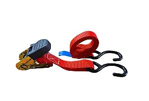 Cinta Fita de Amarração carga com Catraca Emborrachada 5mts Capacidade 800 kg - Valor do Par