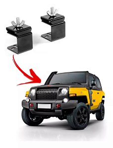 Suporte para Macaco Hi-lift Capô Troller 2015 em diante - Valor do Par