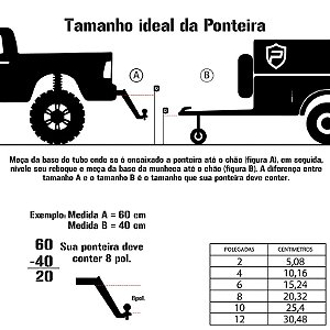 Engate Ponteira Removível Com Rebaixo de 2\" 50x50