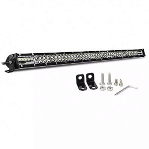 Barra Led 480w 50" Dual Color Com Strobo Lente 7d Cree 127cm