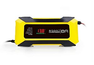 Carregador de Bateria Automotivo Smart Charger 8A Inteligente Bivolt 12V