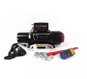Guincho Elétrico Dandaro Platinium 5000 Lbs Cabo Sintético Tipo Kevlar 12v Utv e Atv