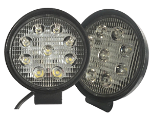 Farol de Milha Led Redondo 9W