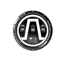 Par Farol Led Angel Eyes 7 Polegadas Style
