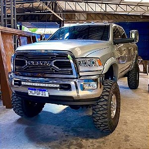 Barra Led Curva 480W Dual Color 32 Polegadas Grade Dodge Ram
