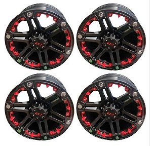 Jogo Rodas 17x9 Dakar 6x139.7 Troller, Toyota, Ranger, Nova S-10, Triton, L200
