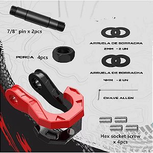 Par Manilha Dupla Forjada 3/4 de Argola Capacidade 10 toneladas