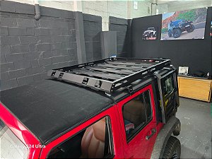 Bagageiro de Teto com 02 Escadas Laterais Jeep Wrangler JKU