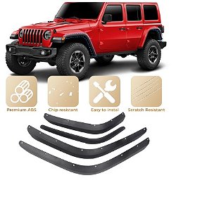 Conjunto de Alargadores de Paralamas para Jeep Wrangler JL JLU 2019 a 2025 - Fender