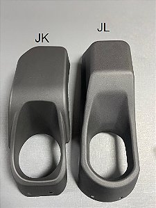 Par de Acabamento de Farol de Milha Parachoque Rubicon Wrangler JK