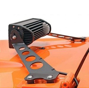Suporte Barra Led Capô Wrangler JK/JKU