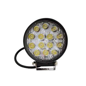 Farolete Milha Redondo Super Led 42W Alta Potência