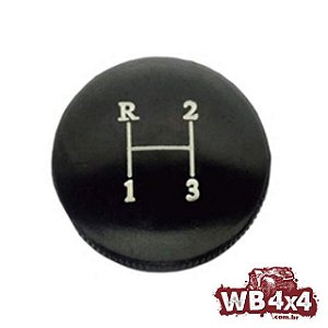 Bola de Câmbio 3 Marchas Jeep - Rural - F75