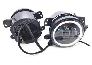 Par Farol Milha Angel Eyes RGB