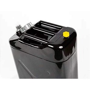 Galão Combustível com Bico 20 Litros Metal Modelo Europeu 0,9mm Preto