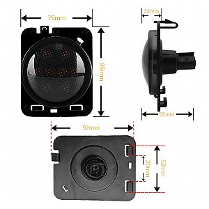 Kit Seta 4 Peças Jeep Wrangler JK JKU 2007 a 2018 Setas Dianteiras