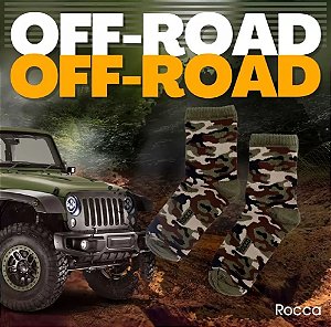 Par de Meias Camuflada Casual Longa