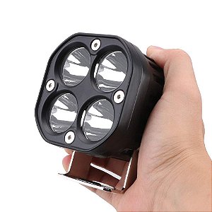 Farol Milha Led Spot 40W Auxiliar Led Branco