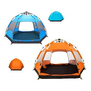 Barraca Camping Impermeável Grande 5 A 8 Lugares