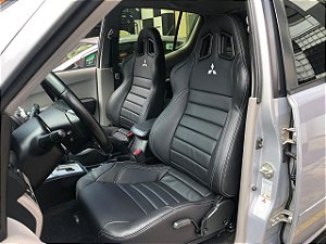Par de Bancos Concha Esportivo Com Bordado Mitsubishi L200