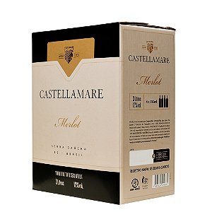 Vinho Castellamare Merlot Bag In Box 3L