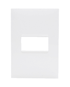Placa 1 Posto Branca 4x2 Pial Plus+